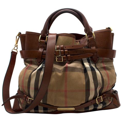 burberry nova check handbag outfit|Burberry checked canvas tote bag.